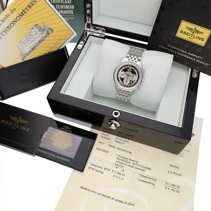 Image 19 of Breitling Montbrillant Chronograph 38mm A41370; Automatic watch