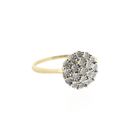 Image 4 of Gold entourage ring with diamond | 0.095 ct.