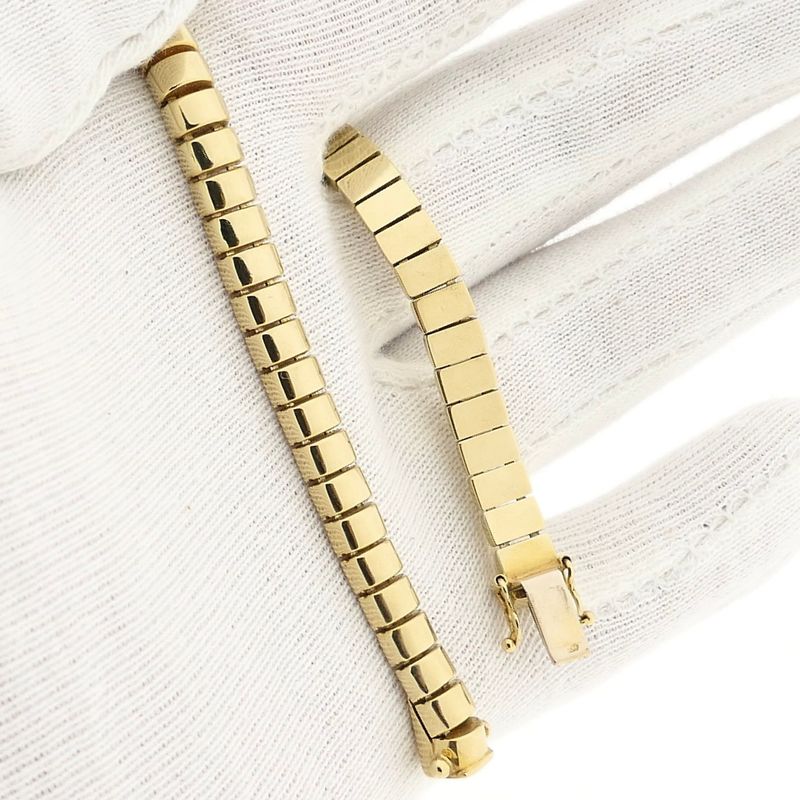 Afbeelding 11 van Gouden fantasieschakel armband