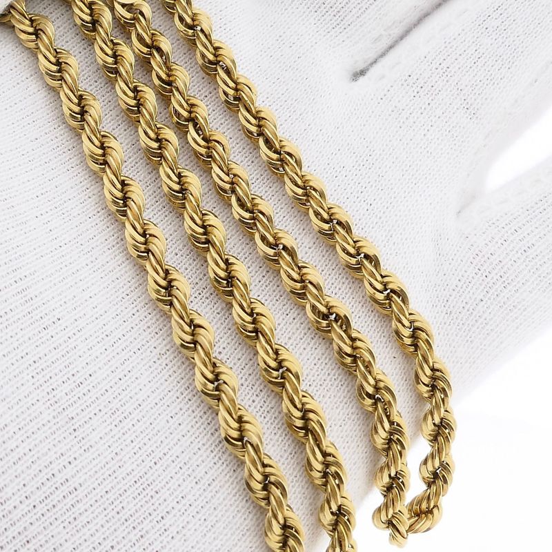 Image 7 of Twisted Gold Chain Necklace | 46 cm