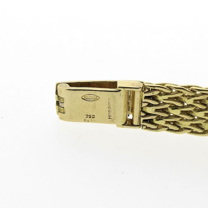 Image 10 of Rolex Precision; 18k gold ladies watch