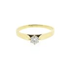 Image 3 of Gold solitaire ring with diamond | 0.14 ct.