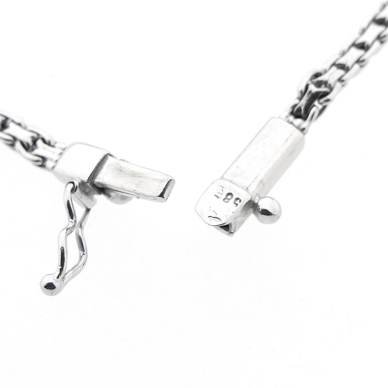 Image 6 of White gold fantasy link bracelet with 0.30 ct. diamonds | 17 cm