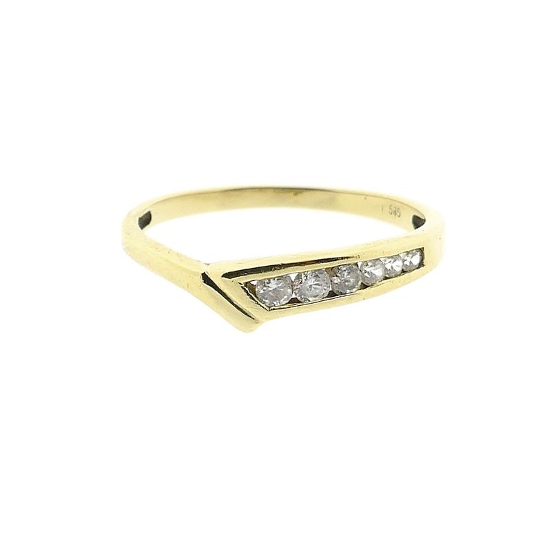 Image 4 of Gold ring with zirconia