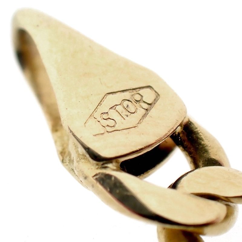 Image 9 of Gold Figaro link chain | 59.5 cm