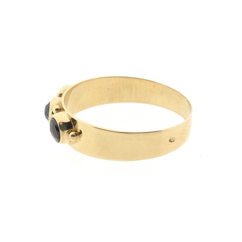 Image 6 of Gold ring with garnet stones | Vintage
