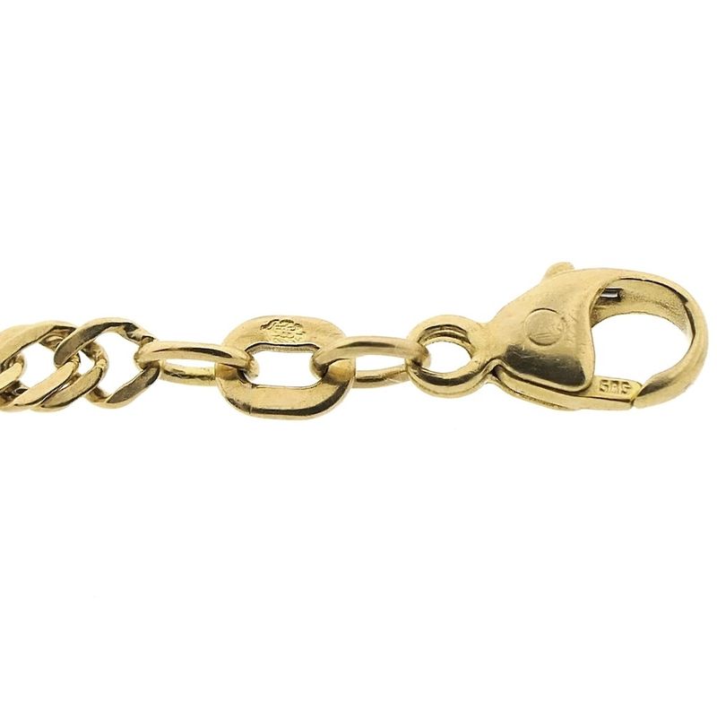 Image 7 of Gold twisted link bracelet | 21.5 cm