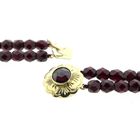 Image 16 of Antique glass bead necklace with gold clasp