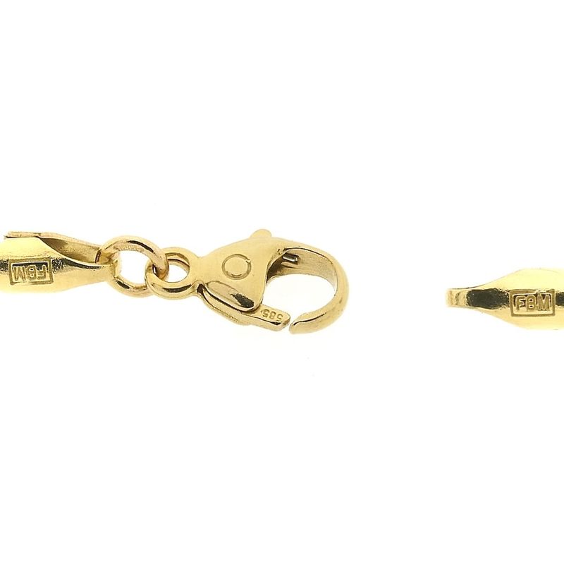 Image 6 of Two-tone gold bar link chain