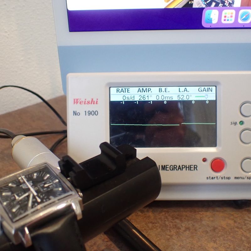 Image 14 of Heuer Monaco; Chronograph men's watch