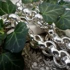Image 2 of Silver robust jasseron necklace | 45 cm