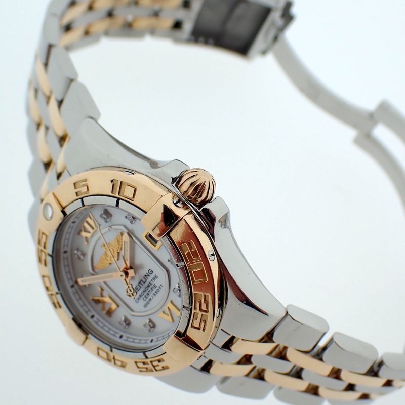 Image 11 of Breitling Galactic 'Mother of Pearl'; Women's watch with diamonds