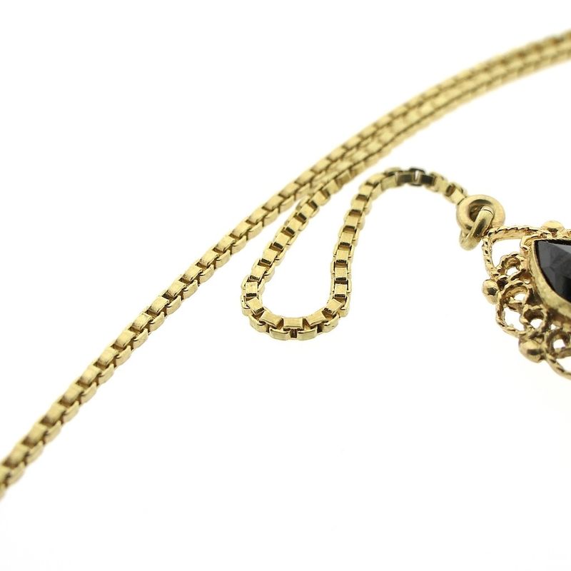 Image 6 of Antique gold necklace with garnet stones