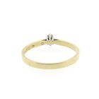 Image 4 of Gold solitaire ring with diamond; 0.05 ct. | Diamonde