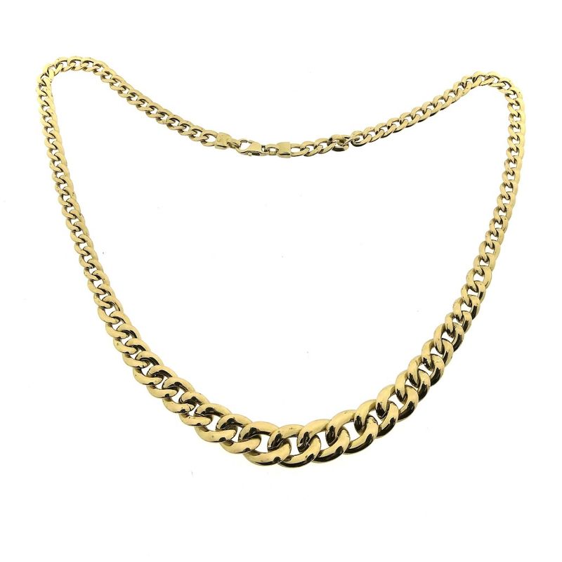 Image 3 of Gold gourmet link necklace