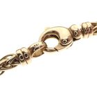 Image 3 of Gold braided chain; Foxtail link | 45 cm