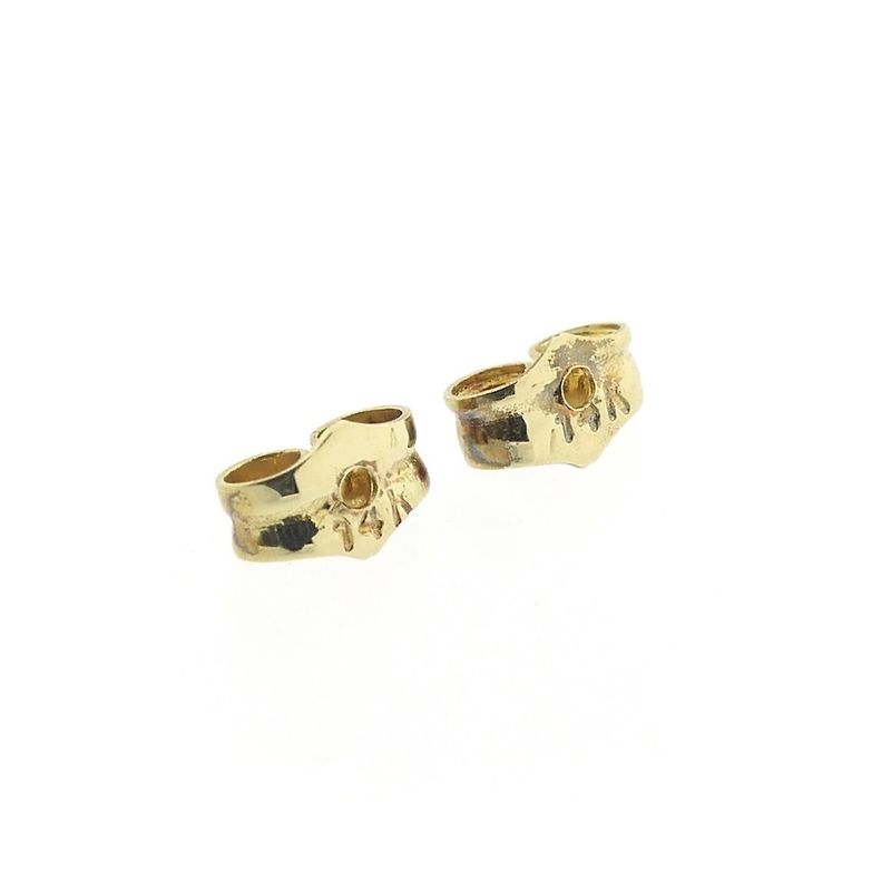 Image 6 of Vintage gold button stud earrings