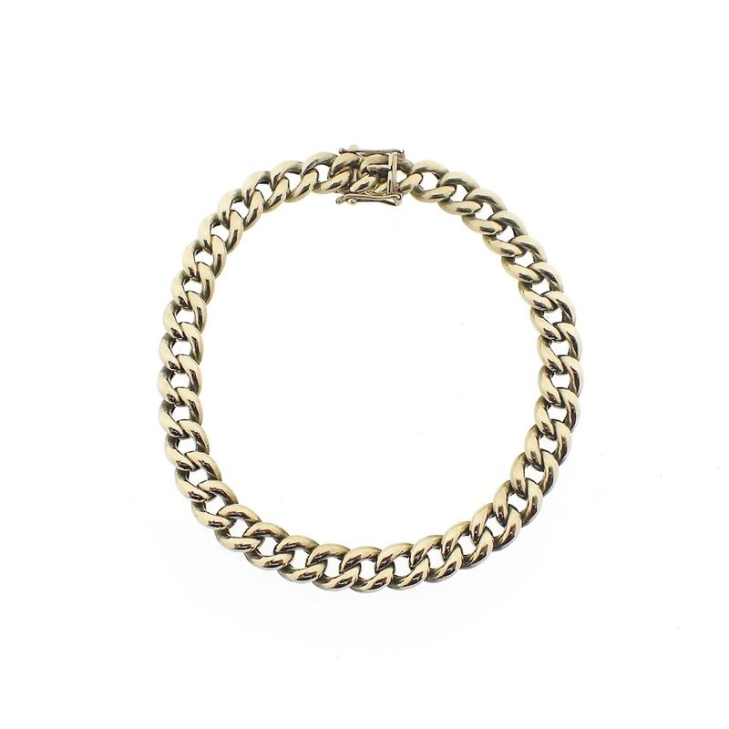 Image 1 of Gold gourmet link bracelet | 21.5 cm