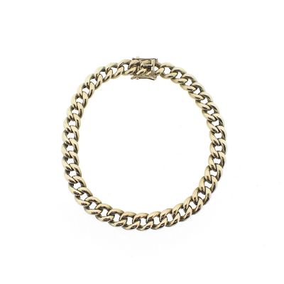 Gold gourmet link bracelet | 21.5 cm Image 1 of Gold gourmet link bracelet | 21.5 cm