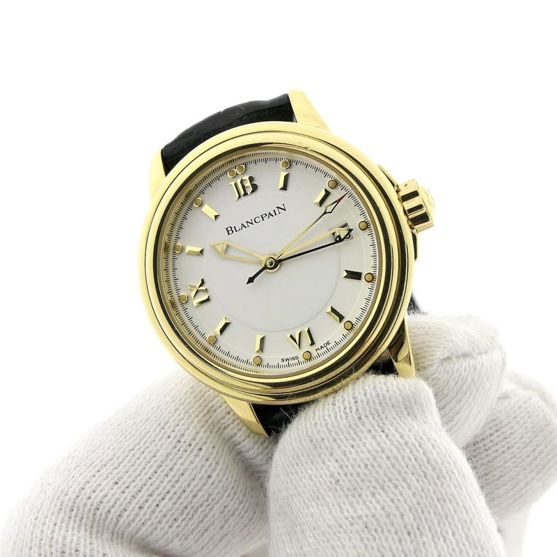 Image 16 of Blancpain Leman Ladies; 18k gold ladies watch