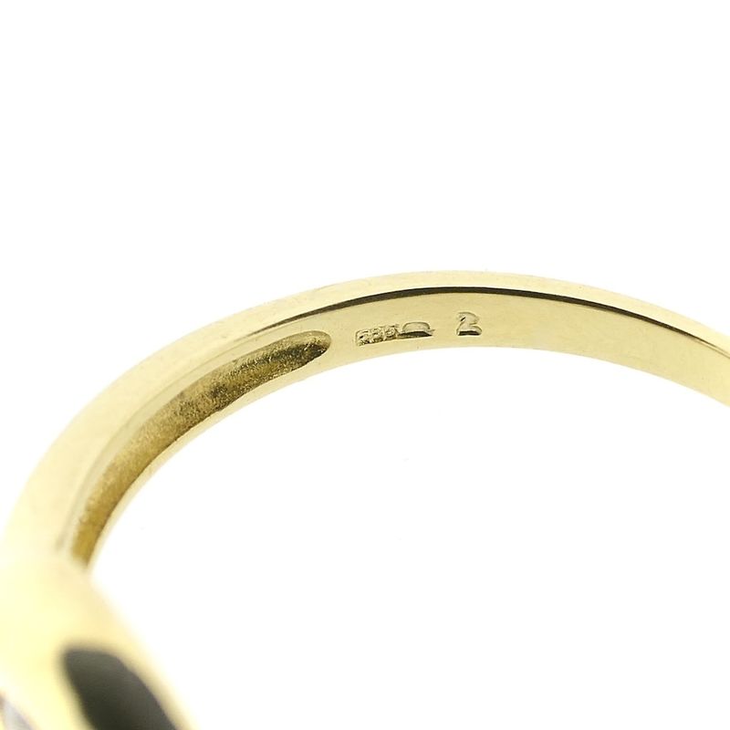 Image 10 of Gold ring with zirconia stones