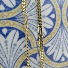 Image 3 of Gold Figaro link chain | 58 cm