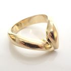 Image 3 of Gold V-shaped ring