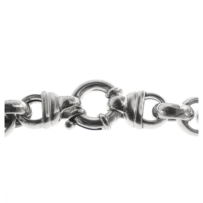 Image 6 of Silver jasseron link bracelet | 21 cm
