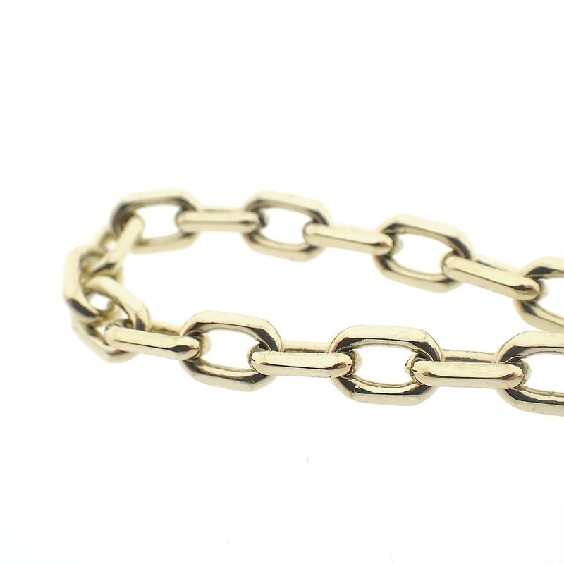 Image 3 of Gold anchor link bracelet | 20.5 cm