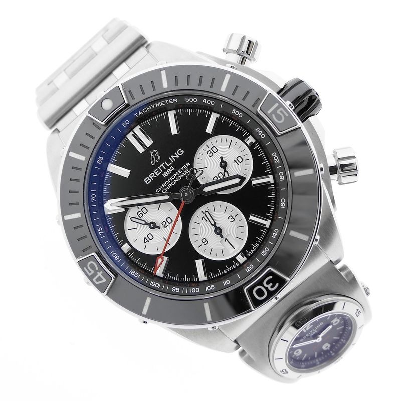 Image 9 of Breitling Super Chronomat B01 44; Automatic men's watch with UTC