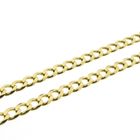 Image 4 of Long gold gourmet link necklace | 67 cm