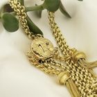 Image 8 of Antique gold sliding chain with tassels