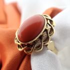 Image 5 of Gold ring with red coral | Vintage