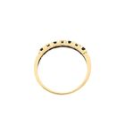 Image 7 of Gold ring with sapphire and diamond | 0.015 ct.