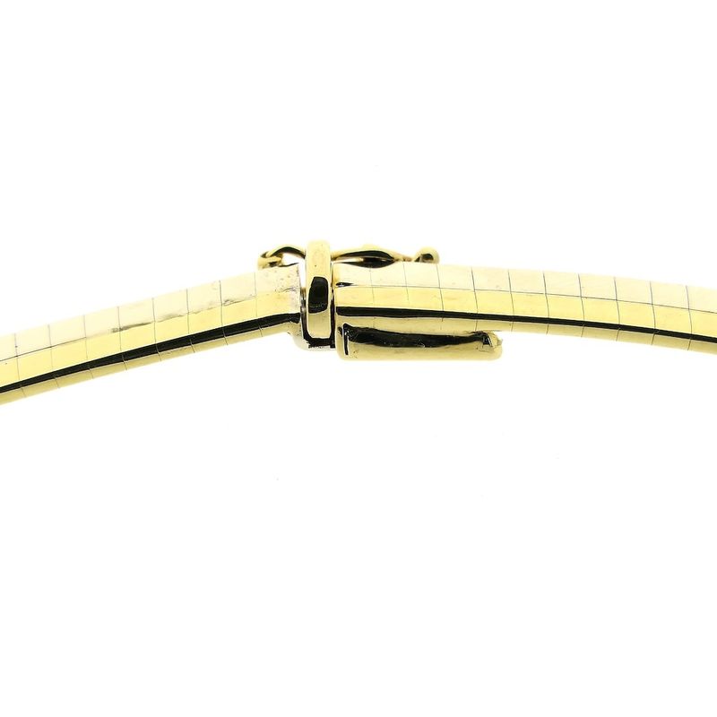 Image 6 of Two-tone gold Omega link necklace