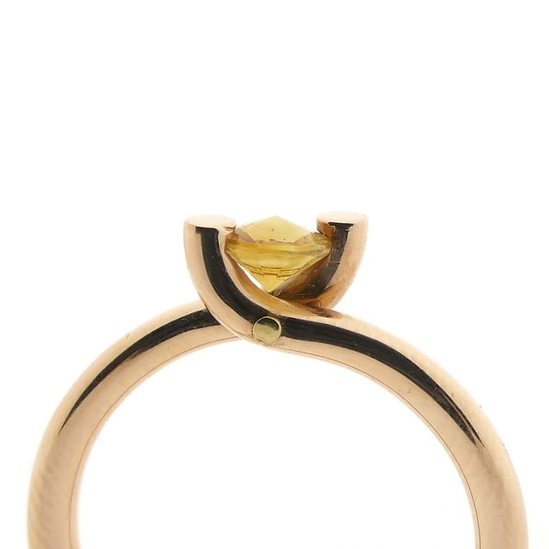 Image 3 of Rose gold ring set with citrine