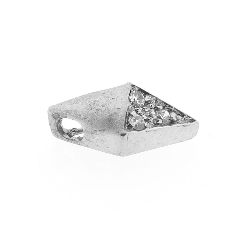 Image 6 of Silver diamond pendant with zirconia