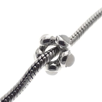 Image 2 of Pandora spacer; Silver; Moonstone