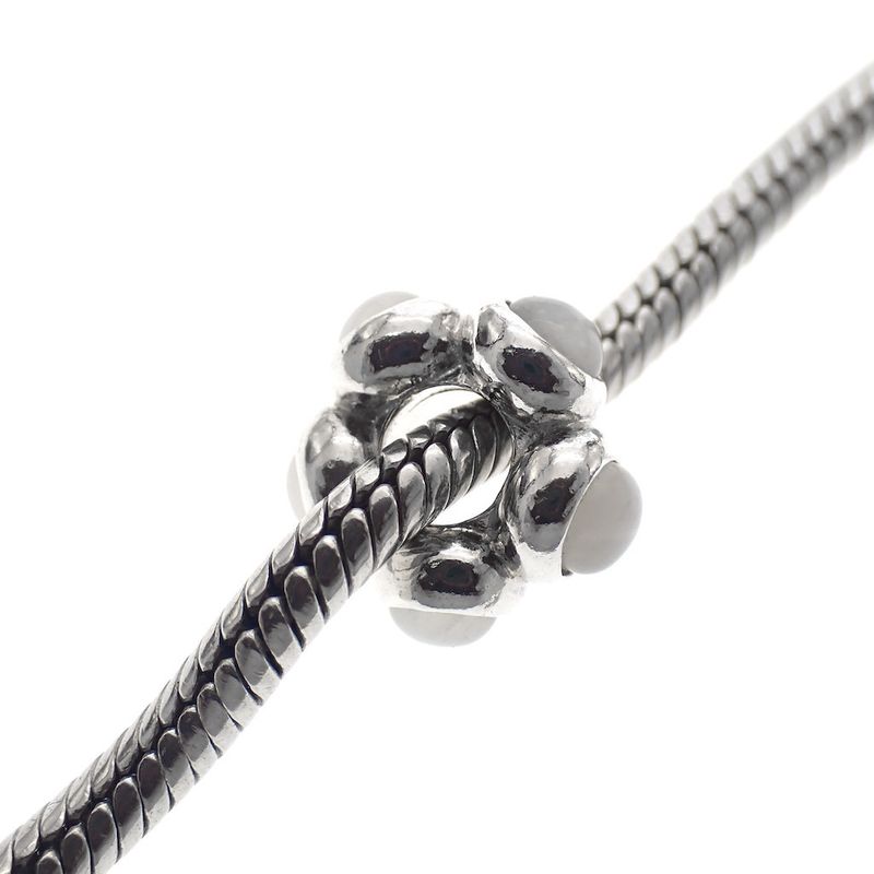 Image 2 of Pandora spacer; Silver; Moonstone