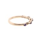 Image 5 of Rose gold braided ring with amethyst