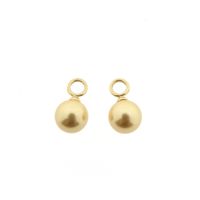 Zinzi gold earrings with artificial pearls