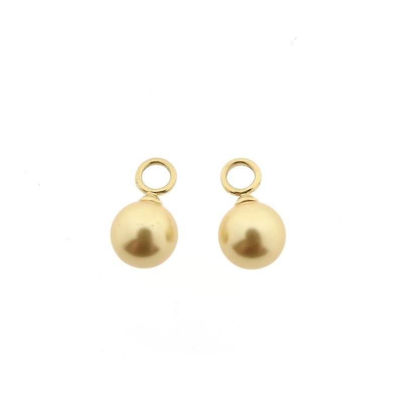 Image 1 of Zinzi gold earrings with artificial pearls