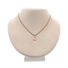 Image 5 of Rose gold pendant of an apple with a leaf