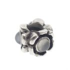Image 1 of Pandora charm; Silver; Morning Flower