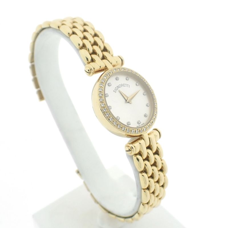 Image 3 of Signoretti Diamonds; 18k gold women's watch