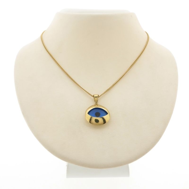 Image 4 of Gold pendant with Nazar (Lucky Eye)