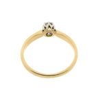 Image 6 of Gold solitaire ring with Bolshevik diamond