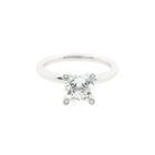 Image 3 of Bron Jewelry white gold 'Phlox' ring set with Lemonquartz and 0.04 ct diamond.