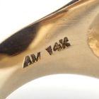 Image 7 of Gold signet ring with onyx stone | engraved with a Roman soldier