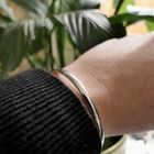 Image 8 of White gold twisted bangle | Ø 60 mm